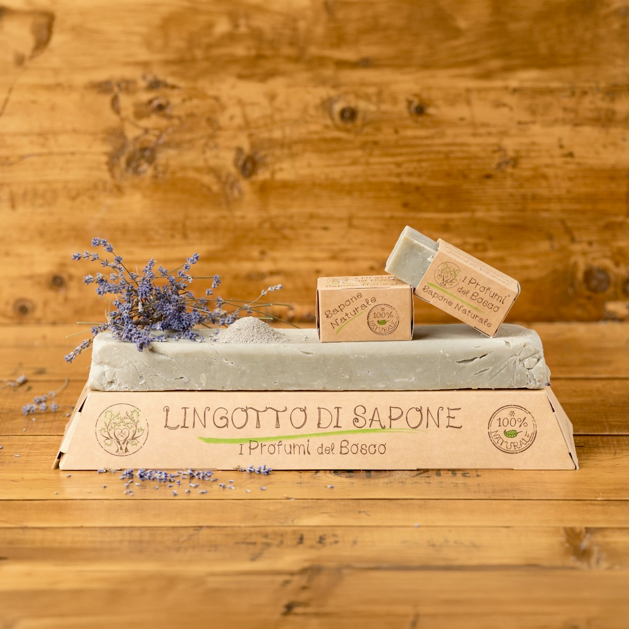 Lingotto di sapone naturale artigianale Rinascita