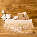 Lingotto di sapone naturale artigianale Sale rosa dell’Himalaya e sandalo