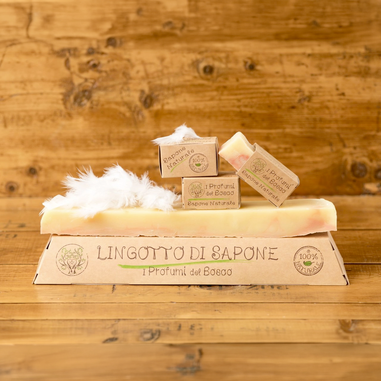 Lingotto di sapone naturale artigianale Sapone degli Angeli