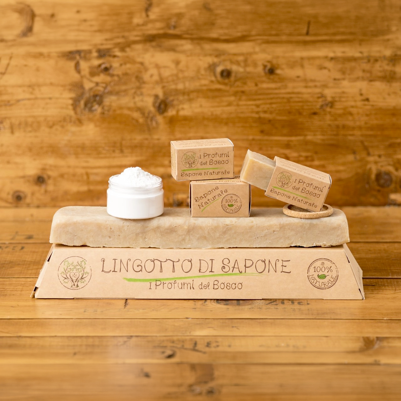 Lingotto di sapone naturale artigianale Prime Carezze