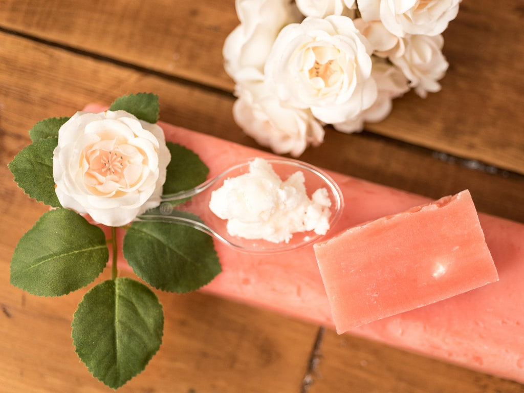 Sapone naturale artigianale alla rosa e burro di karité